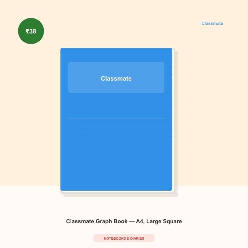 Classmate Graph Book — A4, Large Square