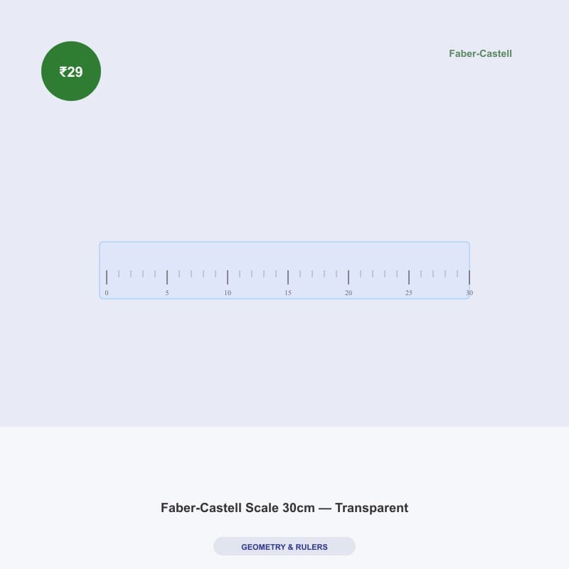 Faber-Castell Scale 30cm — Transparent
