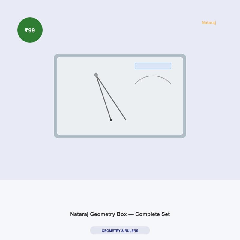 Nataraj Geometry Box — Complete Set