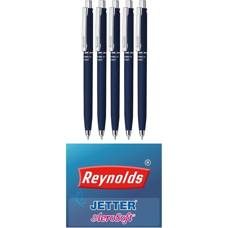 Reynolds Jetter Speed Ball Pen — Black (Pack of 5)