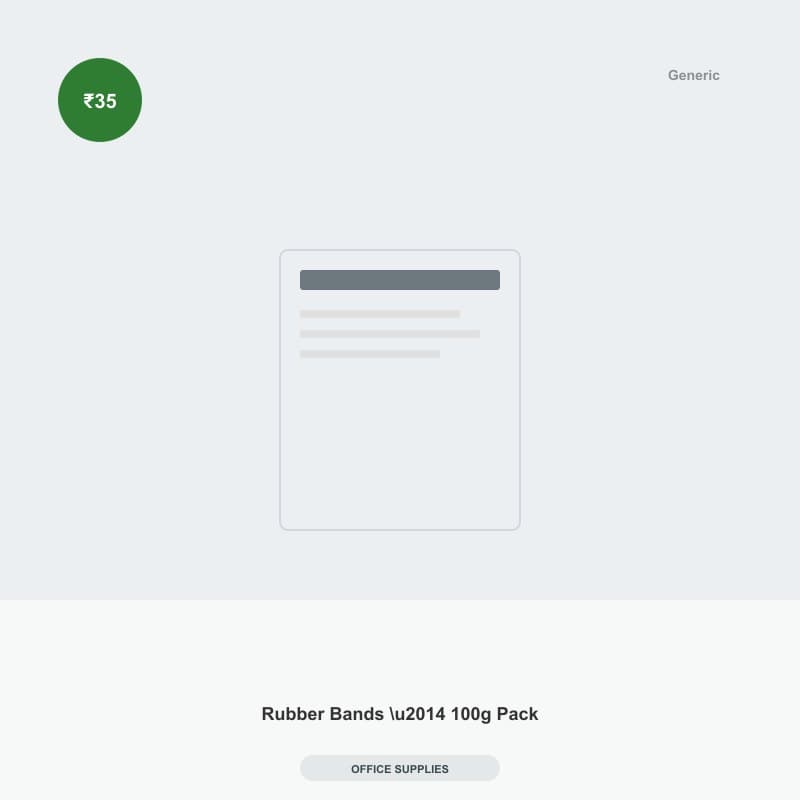 Rubber Bands — 100g Pack