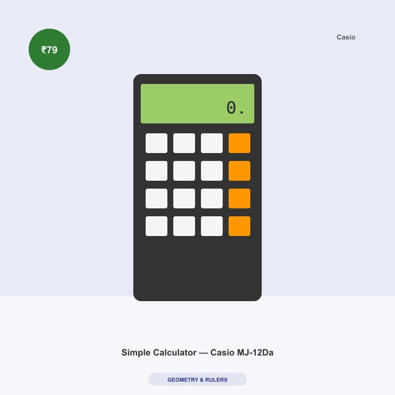 Simple Calculator — Casio MJ-12Da