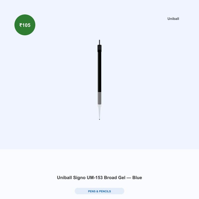 Uniball Signo UM-153 Broad Gel — Blue