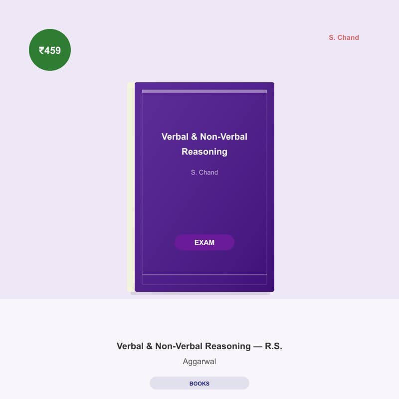 Verbal & Non-Verbal Reasoning — R.S. Aggarwal